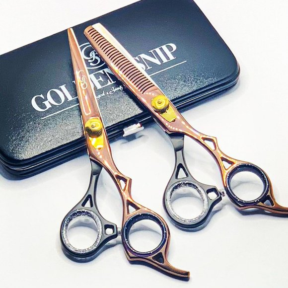 Barber Scissor Set Cutting And Thinning Shears - Picture 1 of 2
